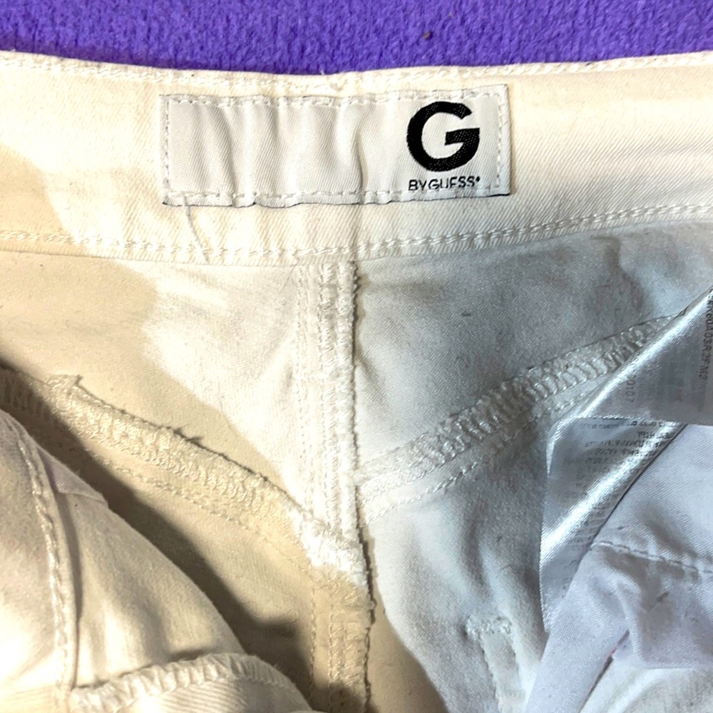 Guess white pants